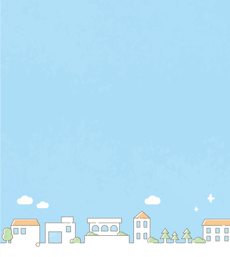 家と青空のイラスト
